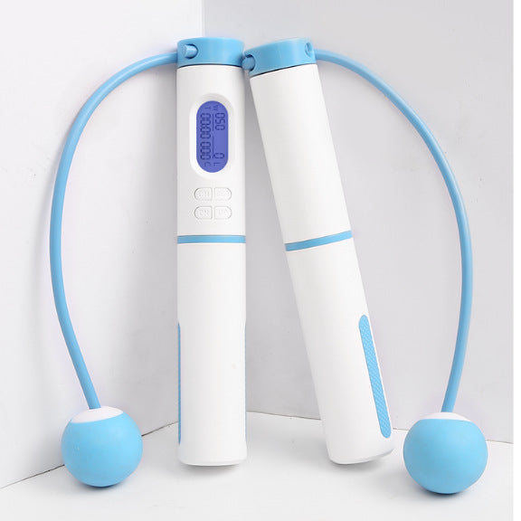 Fitness Weight Loss Smart Rope Skipping Counting with LED HD screen and anti-wind design.